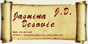 Jasmina Desović vizit kartica